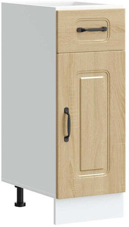 vidaXL - Keuken - onderkast - Kalmar - bewerkt - hout - sonoma - eikenkleurig
