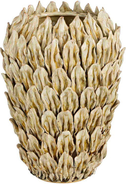 Mica Decorations Vaas Chico - 23x23x33 cm - Keramiek - Beige
