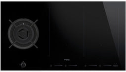 Smeg PM6912WLDXDE - Kookplaat - 5 zone(s) - Zwart Roestvrijstaal