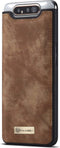 Caseme - vintage 2 in 1 portemonnee hoes - Geschikt voor Samsung Galaxy A80 - Bruin