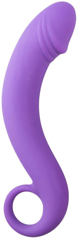 Siliconen prostaat dildo - paars