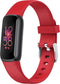 imoshion Siliconen bandje - Geschikt voor Fitbit Luxe - Rood - One Size