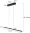 Steinhauer Bande 3994ZW - Hanglamp - LED 2500 lumen dimbaar - Zwart