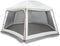 vidaXL - Zwembadtent - met - uitneembare - buiten- - gaaswanden - 512x458 - cm - grijs