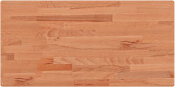 vidaXL - Tafelblad - rechthoekig - 100x50x1,5 - cm - massief - beukenhout