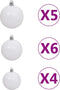 vidaXL - Kunstkerstboom - 150 - LED's - kerstballen - en - sneeuw - 150 - cm