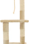 vidaXL - Kattenkrabpaal - met - sisal - krabpalen - 109 - cm - beige