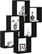 vidaXL - Wandkast - Zwart - Eiken - 78x15x92 - cm - Gemaakt - van - Hout