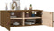 vidaXL - Wandkasten - massief grenenhout - honingbruin - 80x30x30 cm (2 stuks)