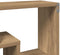 vidaXL - Wandschap - 85x16x52,5 - cm - bewerkt - hout - artisanaal - eikenkleurig