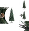 vidaXL Kunstkerstboom - 210 cm - PVC - groen