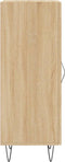 vidaXL - Dressoir - 34,5x34x90 - cm - bewerkt - hout - sonoma - eiken