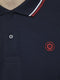JACK & JONES JJENOAH - Polo - Contrast kraag en mouw - Donkerblauw - Maat XL