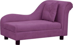 vidaXL - Hondenbank - met - kussen - 83x44x44 - cm - pluche - bordeauxrood