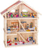 Goki Houten Poppenhuis XL - Poppenhuis - 3 verdiepingen - Multi