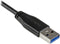 Startech.com USB 3.0 Micro kabel - Haaks naar rechts - 50cm - Zwart