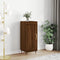 vidaXL - Dressoir - 34,5x34x90 - cm - bewerkt - hout - bruin - eikenkleur
