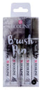 Brushpen talens ecoline set-grijs ass | Blister a 5 stuk | 3 stuks