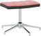 vidaXL Relaxstoel met voetenbank fluweel en PVC roze
