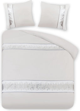 ISERNIA - Dekbedovertrek - Beige - 200 x 220 cm - Polyester