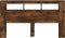 Hoofdeinde met LED 180x18,5x103,5 cm bewerkt hout gerookt eiken