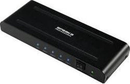 SpeaKa Professional SP-HDS-240 4 poorten HDMI-splitter Ultra HD-geschikt 3840 x 2160 Pixel Zwart