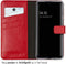 Selencia Galaxy A53 - Echt Lederen Bookcase - 3 Pashouders - Rood