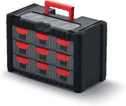 Kistenberg KMC303 - Gereedschapsorganizer - 9 Laden - Zwart/Rood