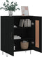 vidaXL - Dressoir - 69,5x34x90 - cm - bewerkt - hout - zwart