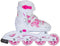 Roces Jokey 3.0 - Inline Skates - Verstelbaar 30-33 - Wit Roze
