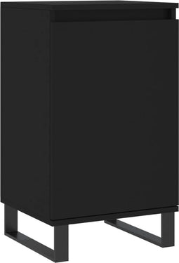 vidaXL - Dressoir - 40x35x70 - cm - bewerkt - hout - zwart