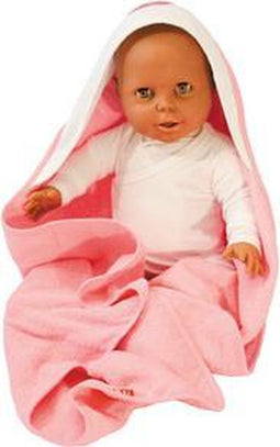 ISI MINI - Badcape - Roze / Wit - 80*80
