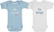 ISI Mini - Set 50/56 Romper km blauw ruitje + Tekst: I'm Dutch