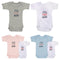 ISI Mini - Set 62/68 Romper km blauw + Tekst: Ik ben stoer, stout en heel slim
