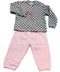 ISI MINI - setje - broekje - t-shirt - maat 62/68 - hartjes - 'Love me every day'