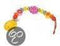 ISI MINI - Speenketting Multicolor.