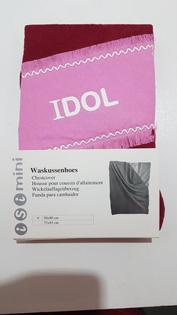 ISI MINI - Waskussenhoes - model IDOL - Rood / roze - 50x80cm