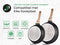 Just Perfecto 12 Delige Pannenset - Inductie - Hoogwaardige anti-aanbak coating - Zwart
