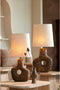 Light & Living Drum lampenkap Livigno - Bruin - 40x35x39cm - Modern