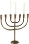 J-Line kandelaar Menorah - aluminium - brons