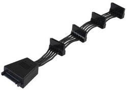 Silverstone SST-CP06 - SATA I kabel - Mannelijk/Mannelijk - Zwart