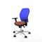 Piqueras y Crespo 3D086N0 - Bureaustoel - Verstelbare hoogte met armleuning - Blauw Bruin