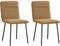 vidaXL - Eetkamerstoelen - 2 - st - fluweel - bruin