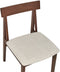 ISLE - Eetkamerstoel set van 2 - Donkerhout/Beige - Rubberhout