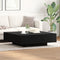 vidaXL - Salontafel - Zwart - Eiken - 100x100x31 - cm - Gelaagd - Hout