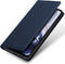 Dux Ducis Motorola Moto E22 - Slim Softcase Bookcase - Pasjeshouder - Donkerblauw