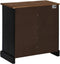 vidaXL - Dressoir - HALDEN - met - schuifdeur - 80x40x80 - cm - massief - hout - zwart