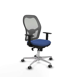Piqueras y Crespo 1D086G0 - Bureaustoel - Verstelbare hoogte met armleuning - Marineblauw