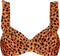 Beachlife Leopard Spots - Ruffle bikinitop - Voorgevormde cups en beugel - Dierenprint