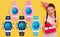 Kinderhorloges Meisjes Jongens Digitaal 7 Kleuren LED Digitaal horloge voor Kinderen Waterdicht Sport Buiten Multifunctioneel Digitale horloges met Stopwatch / Alarm Leeftijd 4-15, dlicht blauw, klein 26g